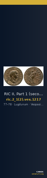 RIC II, Part 1 (second edition) Vespasian 1217 — CANOA