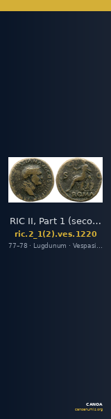 RIC II, Part 1 (second edition) Vespasian 1220 — CANOA