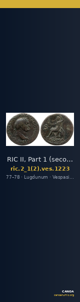 RIC II, Part 1 (second edition) Vespasian 1223 — CANOA