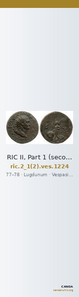 RIC II, Part 1 (second edition) Vespasian 1224 — CANOA