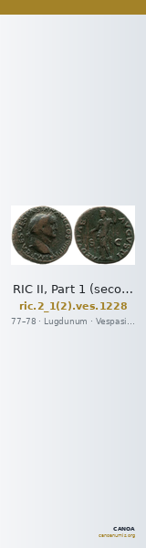 RIC II, Part 1 (second edition) Vespasian 1228 — CANOA