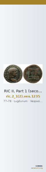 RIC II, Part 1 (second edition) Vespasian 1235 — CANOA