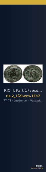 RIC II, Part 1 (second edition) Vespasian 1237 — CANOA