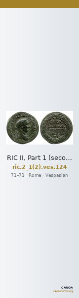 RIC II, Part 1 (second edition) Vespasian 124 — CANOA