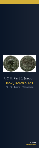 RIC II, Part 1 (second edition) Vespasian 124 — CANOA
