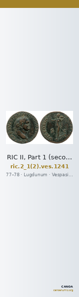 RIC II, Part 1 (second edition) Vespasian 1241 — CANOA