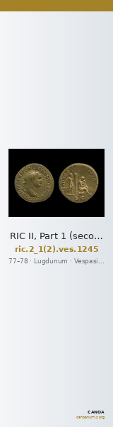 RIC II, Part 1 (second edition) Vespasian 1245 — CANOA