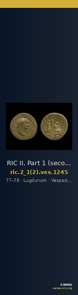 RIC II, Part 1 (second edition) Vespasian 1245 — CANOA