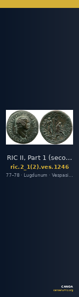 RIC II, Part 1 (second edition) Vespasian 1246 — CANOA