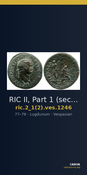 RIC II, Part 1 (second edition) Vespasian 1246 — CANOA