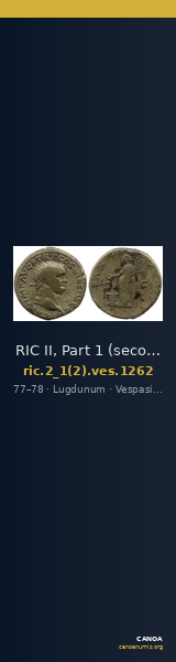 RIC II, Part 1 (second edition) Vespasian 1262 — CANOA