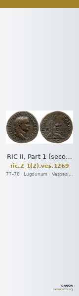 RIC II, Part 1 (second edition) Vespasian 1269 — CANOA