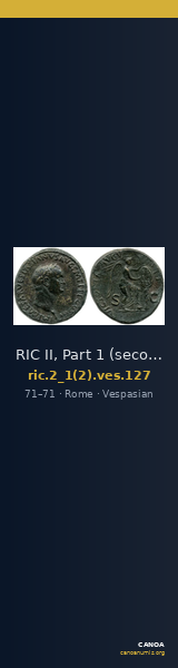 RIC II, Part 1 (second edition) Vespasian 127 — CANOA