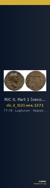 RIC II, Part 1 (second edition) Vespasian 1271 — CANOA