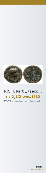 RIC II, Part 1 (second edition) Vespasian 1282 — CANOA