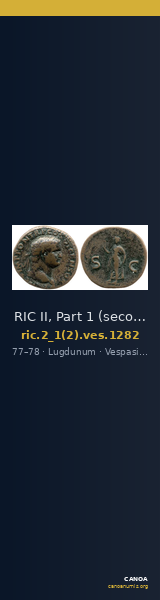 RIC II, Part 1 (second edition) Vespasian 1282 — CANOA
