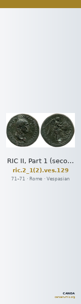 RIC II, Part 1 (second edition) Vespasian 129 — CANOA