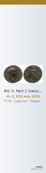 RIC II, Part 1 (second edition) Vespasian 1292 — CANOA
