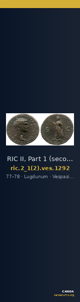 RIC II, Part 1 (second edition) Vespasian 1292 — CANOA