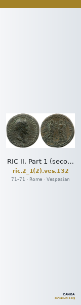 RIC II, Part 1 (second edition) Vespasian 132 — CANOA