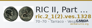 RIC II, Part 1 (second edition) Vespasian 1328 — CANOA