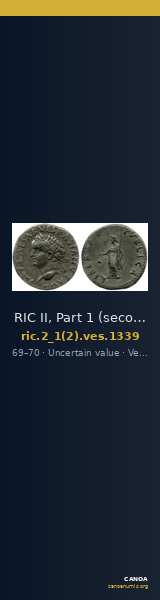 RIC II, Part 1 (second edition) Vespasian 1339 — CANOA