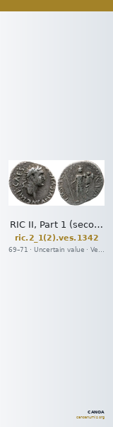RIC II, Part 1 (second edition) Vespasian 1342 — CANOA