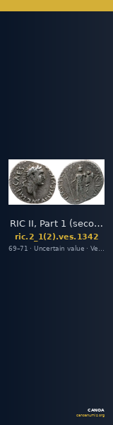 RIC II, Part 1 (second edition) Vespasian 1342 — CANOA