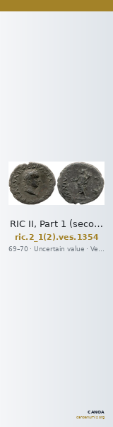 RIC II, Part 1 (second edition) Vespasian 1354 — CANOA