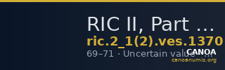 RIC II, Part 1 (second edition) Vespasian 1370 — CANOA