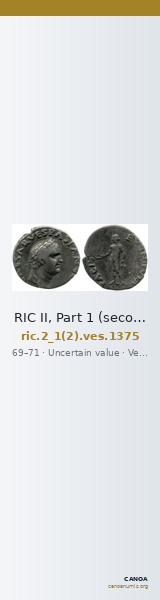 RIC II, Part 1 (second edition) Vespasian 1375 — CANOA