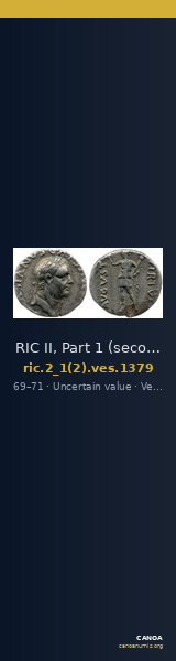 RIC II, Part 1 (second edition) Vespasian 1379 — CANOA