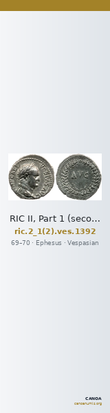 RIC II, Part 1 (second edition) Vespasian 1392 — CANOA