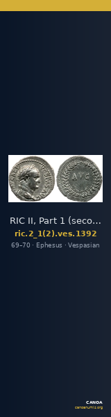 RIC II, Part 1 (second edition) Vespasian 1392 — CANOA