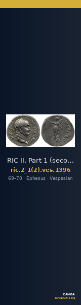 RIC II, Part 1 (second edition) Vespasian 1396 — CANOA