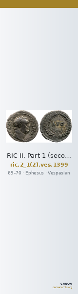 RIC II, Part 1 (second edition) Vespasian 1399 — CANOA