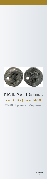RIC II, Part 1 (second edition) Vespasian 1400 — CANOA