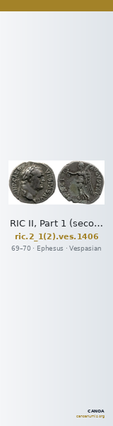 RIC II, Part 1 (second edition) Vespasian 1406 — CANOA
