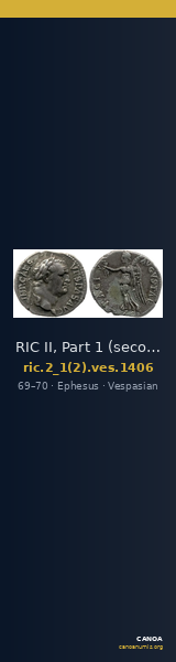 RIC II, Part 1 (second edition) Vespasian 1406 — CANOA