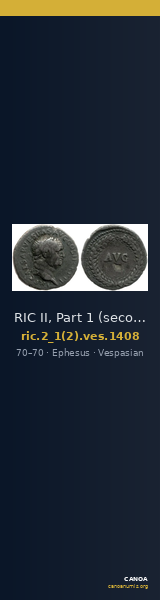 RIC II, Part 1 (second edition) Vespasian 1408 — CANOA