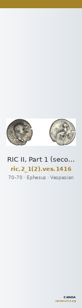 RIC II, Part 1 (second edition) Vespasian 1416 — CANOA