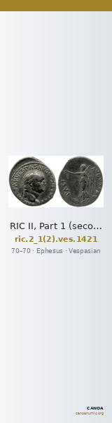 RIC II, Part 1 (second edition) Vespasian 1421 — CANOA