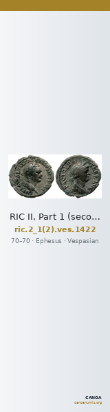 RIC II, Part 1 (second edition) Vespasian 1422 — CANOA