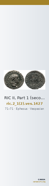 RIC II, Part 1 (second edition) Vespasian 1427 — CANOA