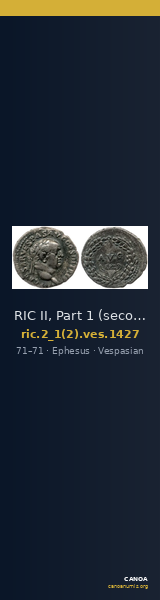 RIC II, Part 1 (second edition) Vespasian 1427 — CANOA