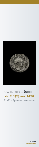 RIC II, Part 1 (second edition) Vespasian 1428 — CANOA