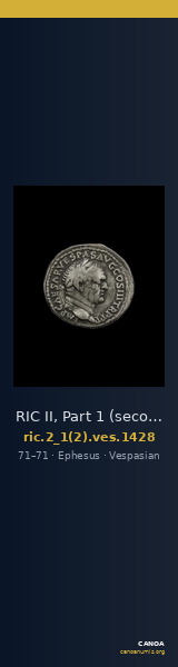 RIC II, Part 1 (second edition) Vespasian 1428 — CANOA