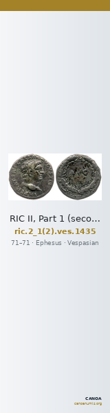 RIC II, Part 1 (second edition) Vespasian 1435 — CANOA