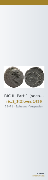 RIC II, Part 1 (second edition) Vespasian 1436 — CANOA
