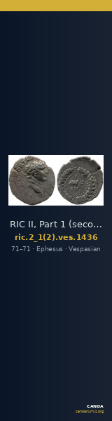 RIC II, Part 1 (second edition) Vespasian 1436 — CANOA